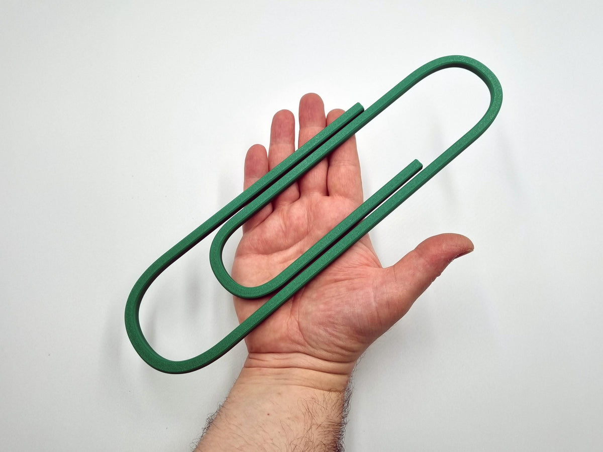 3D Printed Jumbo Paperclip – 290 mm PLA Desk Accessory – product image 3