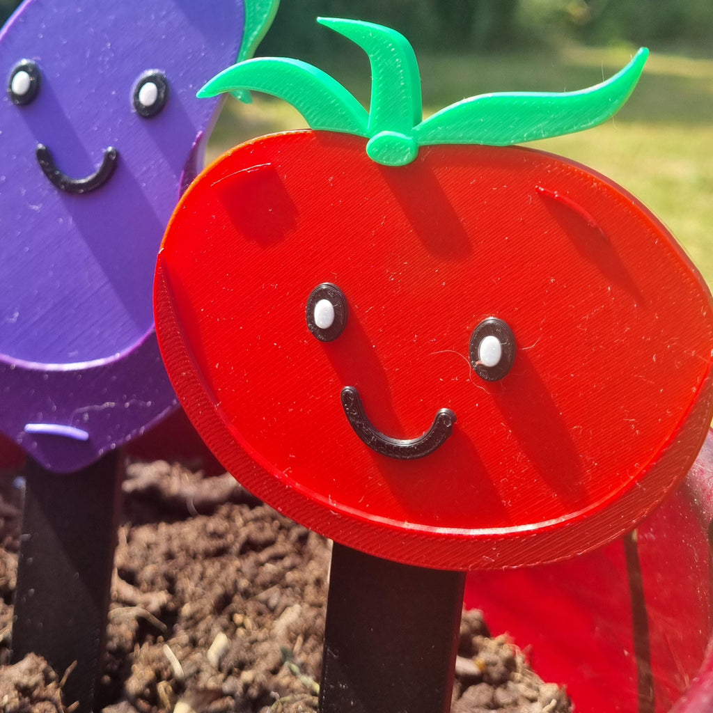 3D Printed Smiley Face Plant Markers – Choose 4 PLA Designs – product image 10